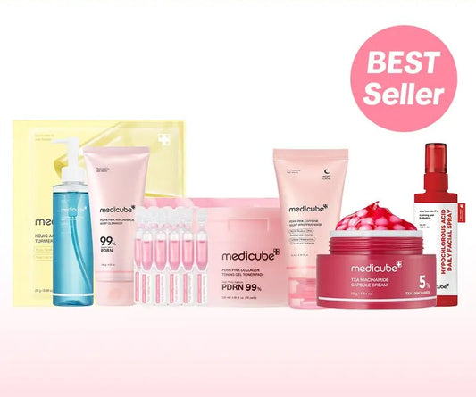 Affordable 7-Day Glow Set | 8 Best-Selling Korean Skincare Products | Get Glass Skin in Just 1 Week